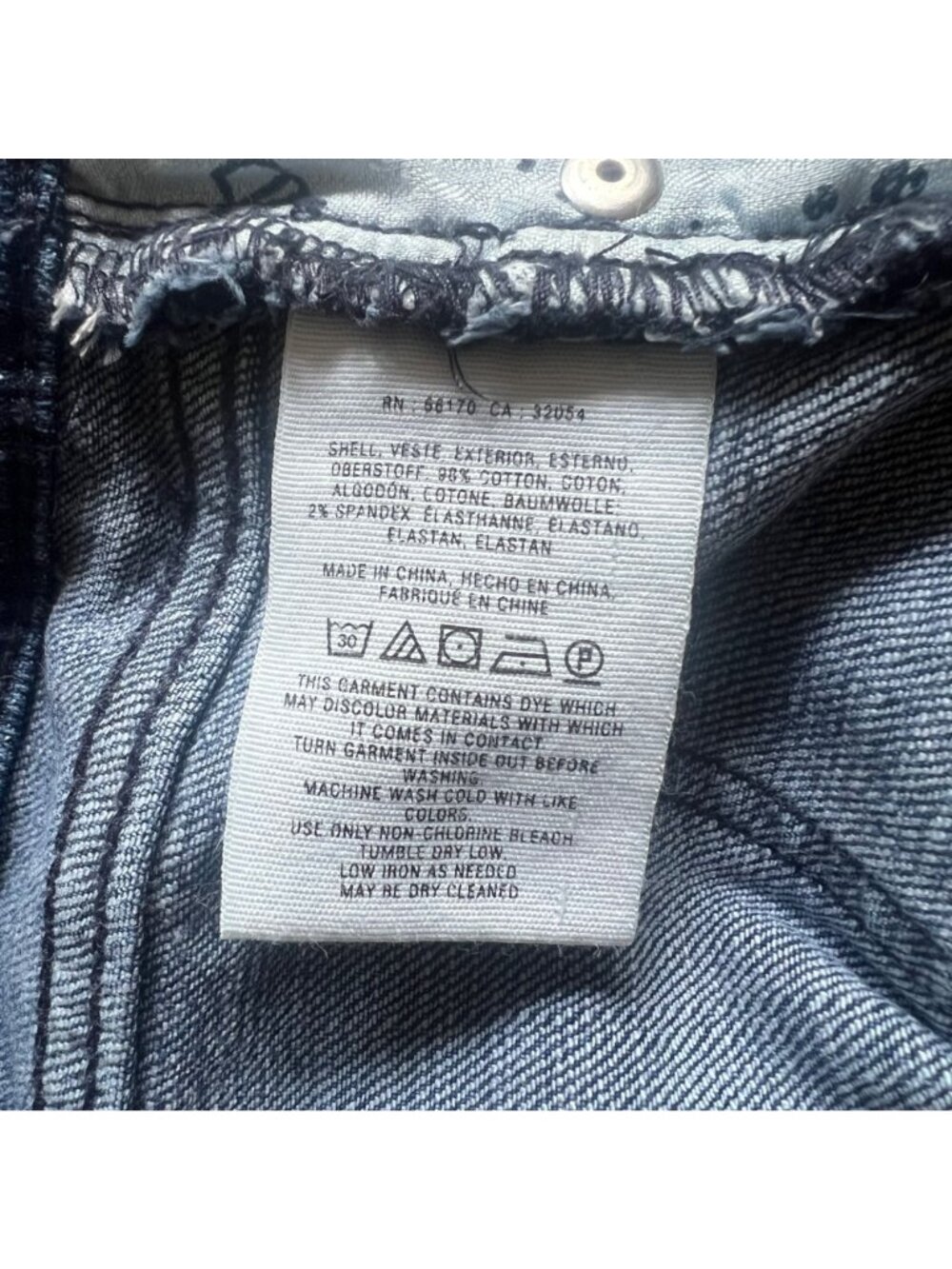 Pilcro and The Letterpress Size 24 Blue Hyphen Floral Embroidered Mid-Rise Jeans - Picture 9 of 12